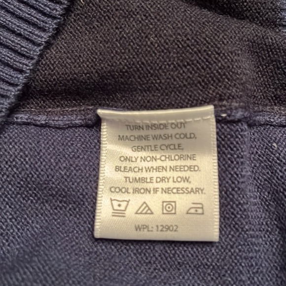 Tricots St. Raphael Men’s Sweater Blue Geometric Pullover Lightweight Size M - Picture 6 of 6